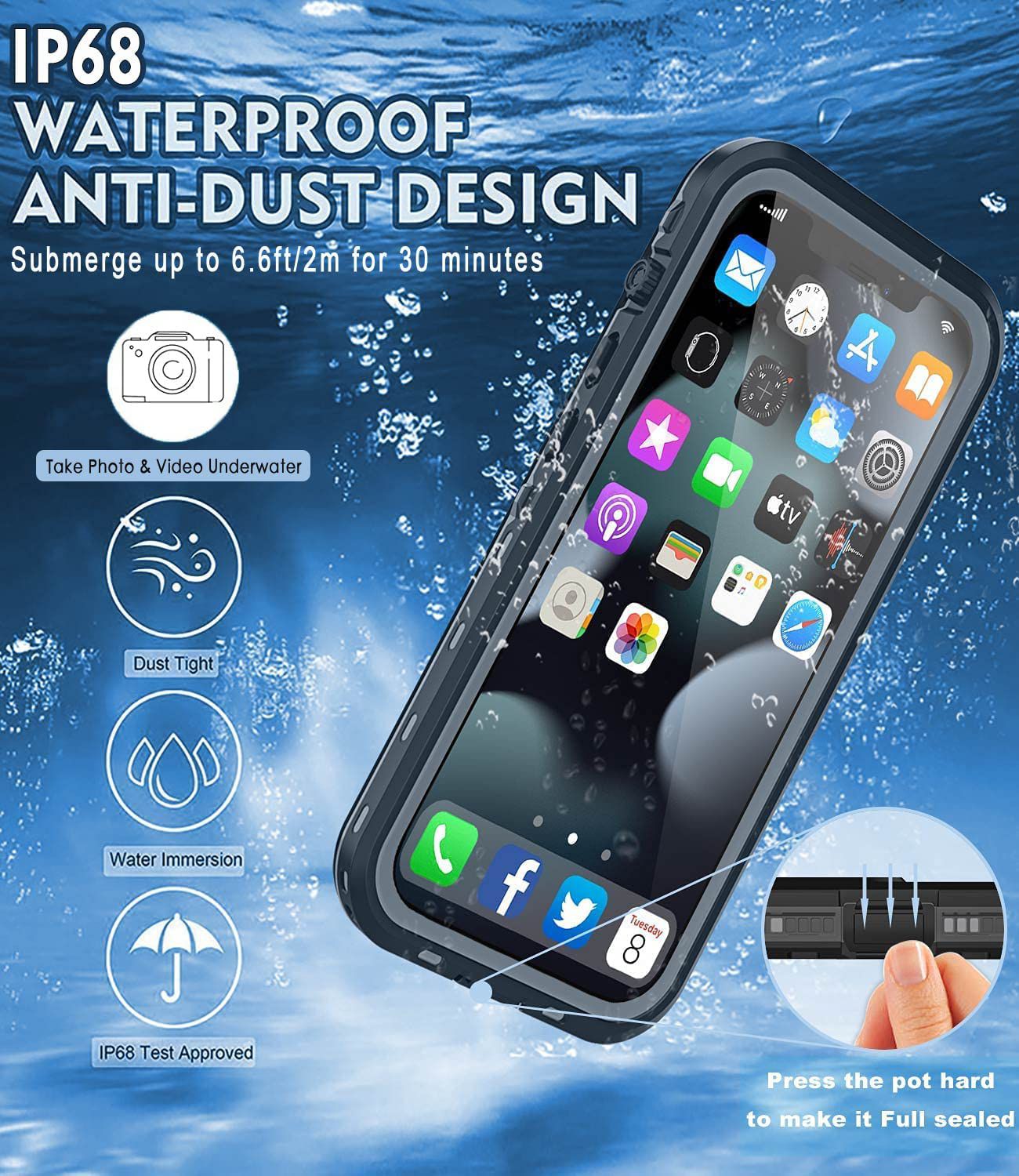 Samsung Galaxy S BLACKTECH Waterproof Case RRP $89