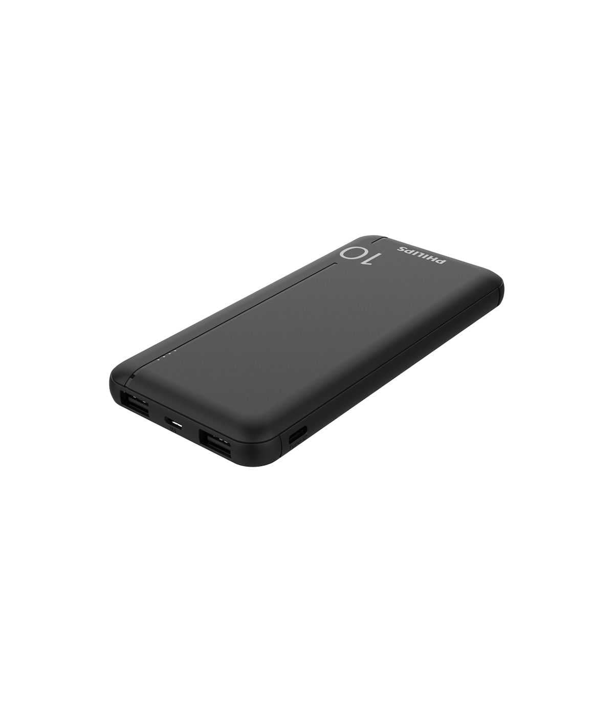 Philips 10000mAh Power Bank 5V/2.1A Portable Charger Battery Pack Fast Charging Universal Power Bank DLP1810NB/62