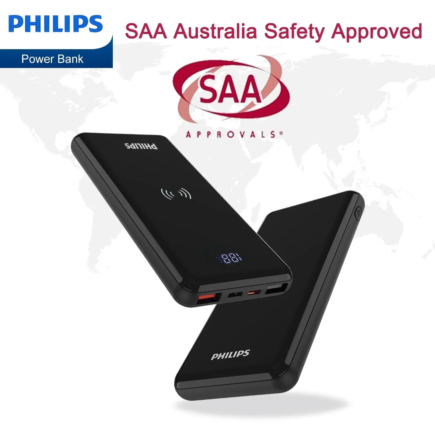 Philips Wireless 10,000mAh Power Bank (DLP9520C) RRP$89