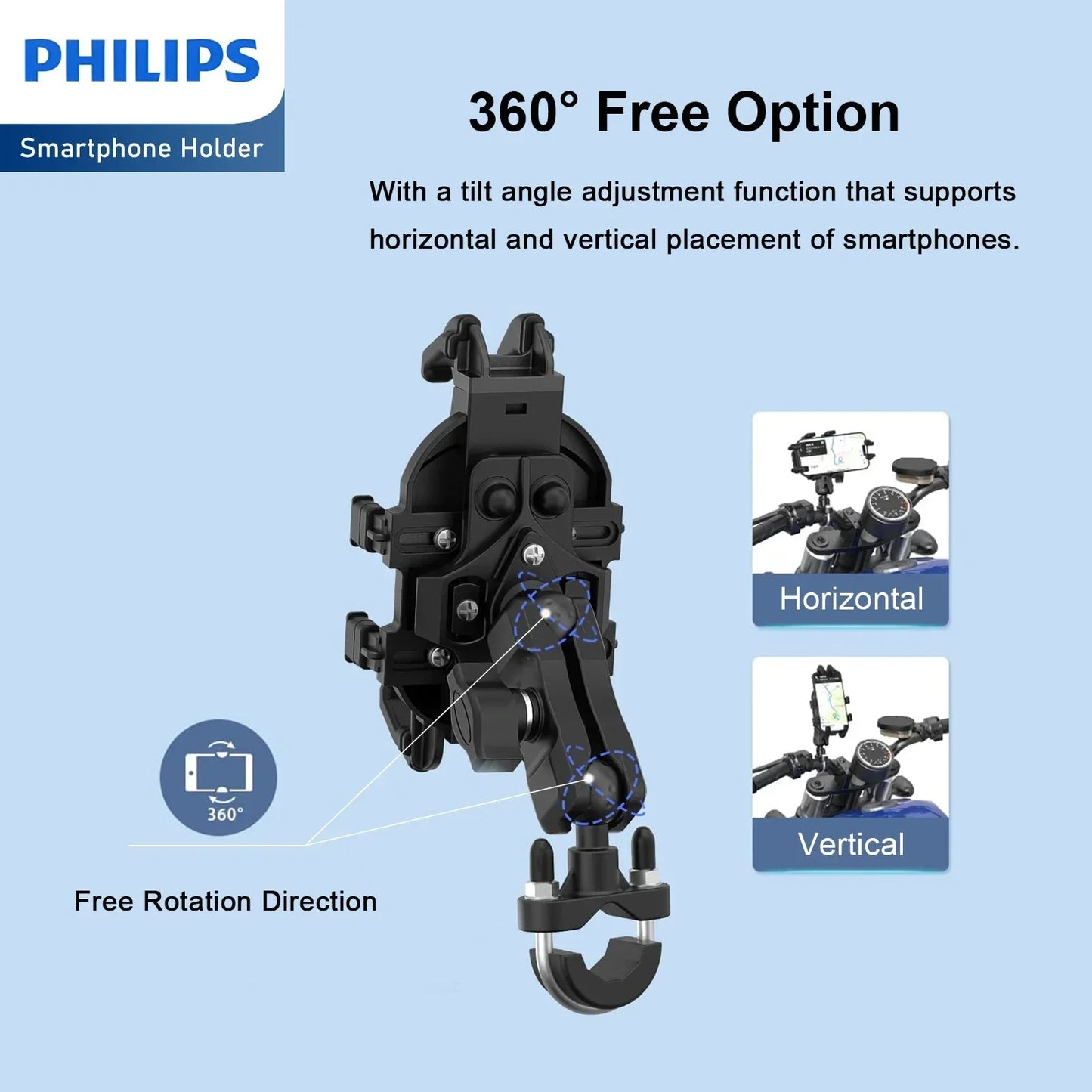 Philips Shockproof Phone Holder For Bike (DLK3536N) RRP $99