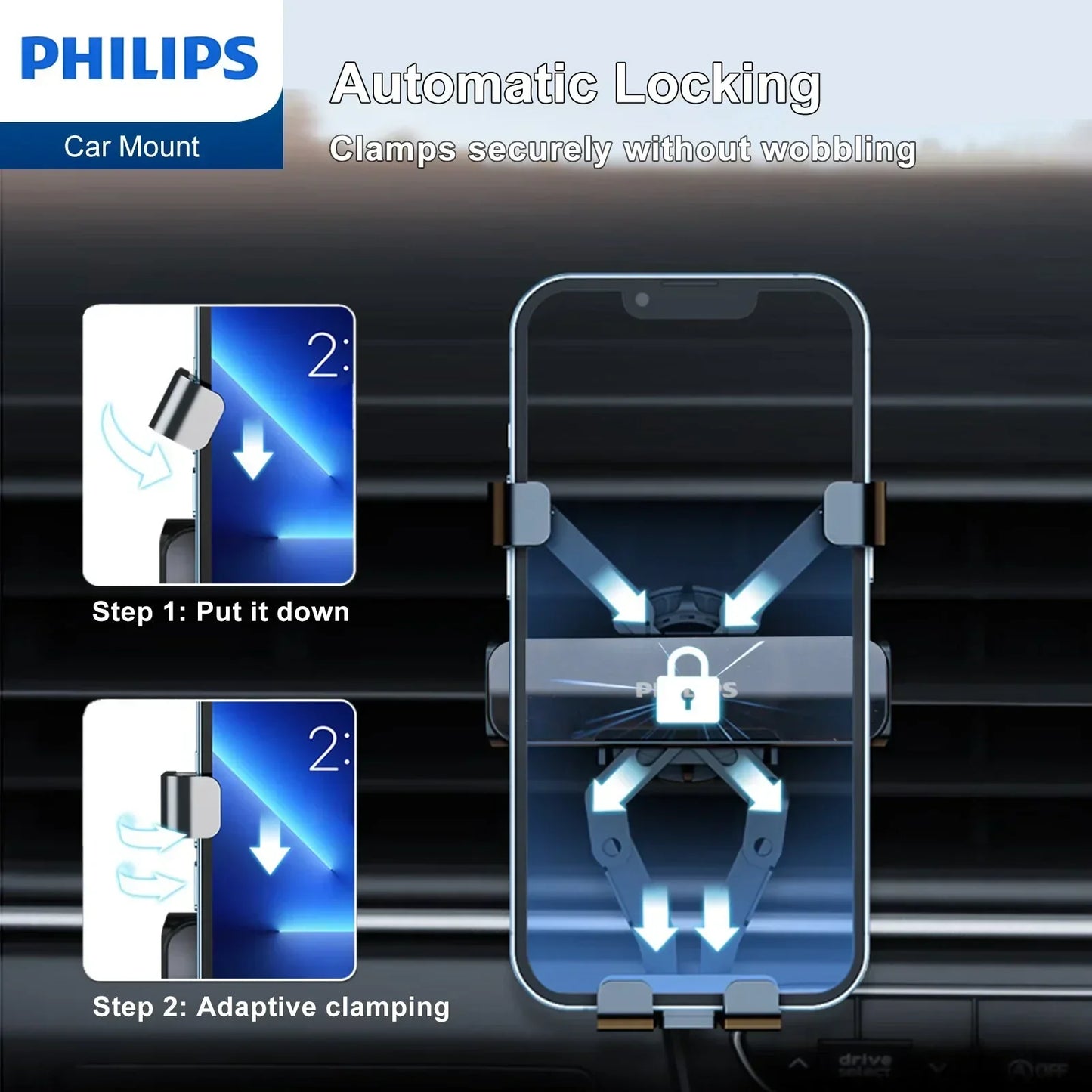 Philips Universal Car Phone Holder (DLK3601) RRP $39