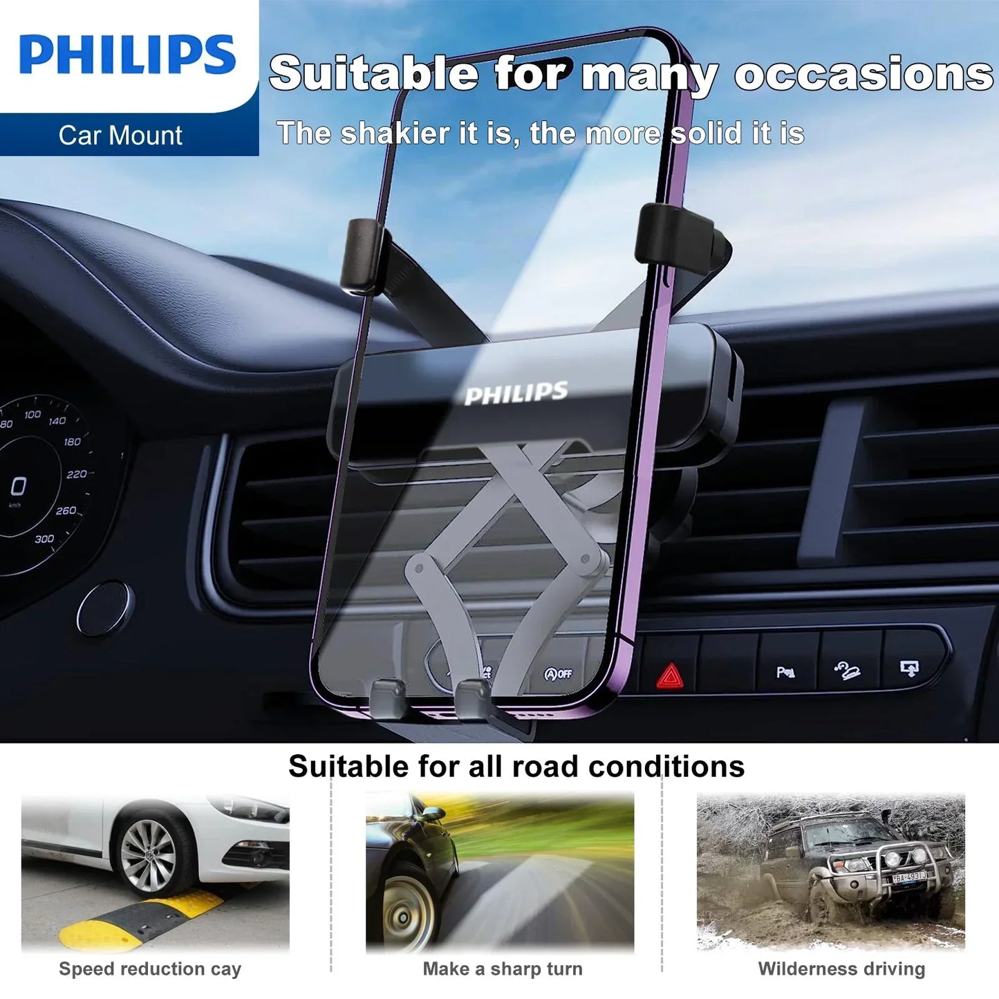 Philips Universal Car Phone Holder (DLK3601) RRP $39