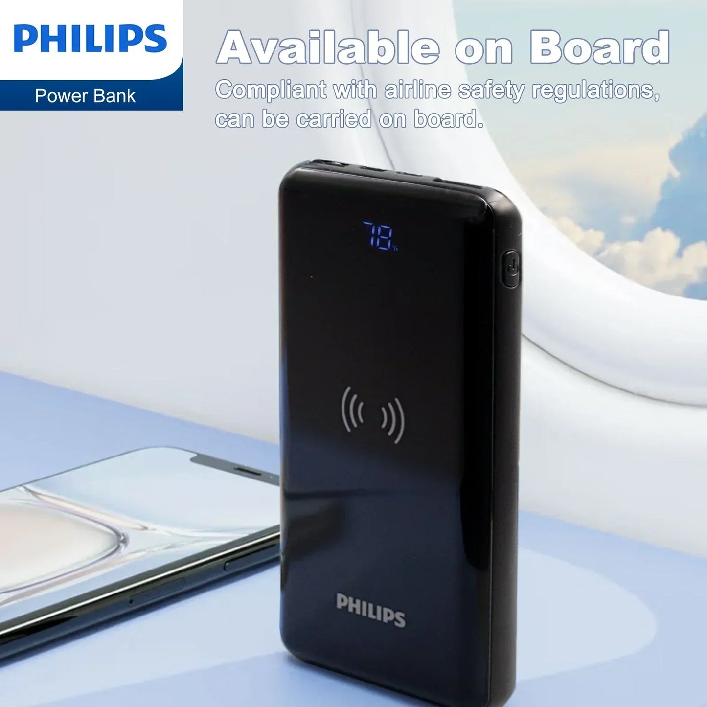 Philips Wireless 10,000mAh Power Bank (DLP9520C) RRP$89
