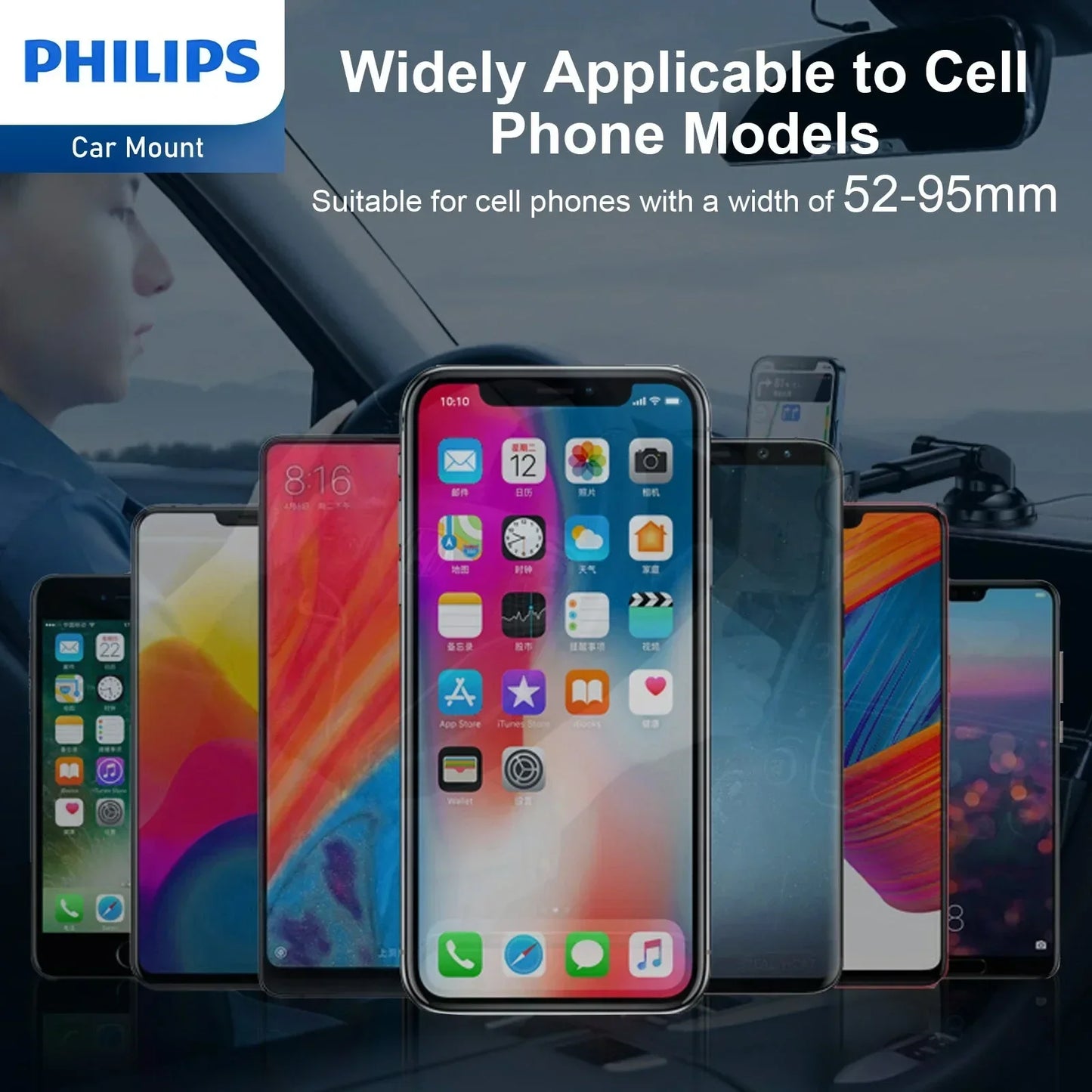 Philips Universal Car Mount Phone Holder (DLK3602) RRP $49