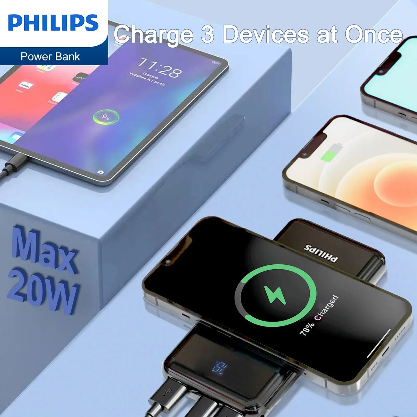 Philips Wireless 10,000mAh Power Bank (DLP9520C) RRP$89