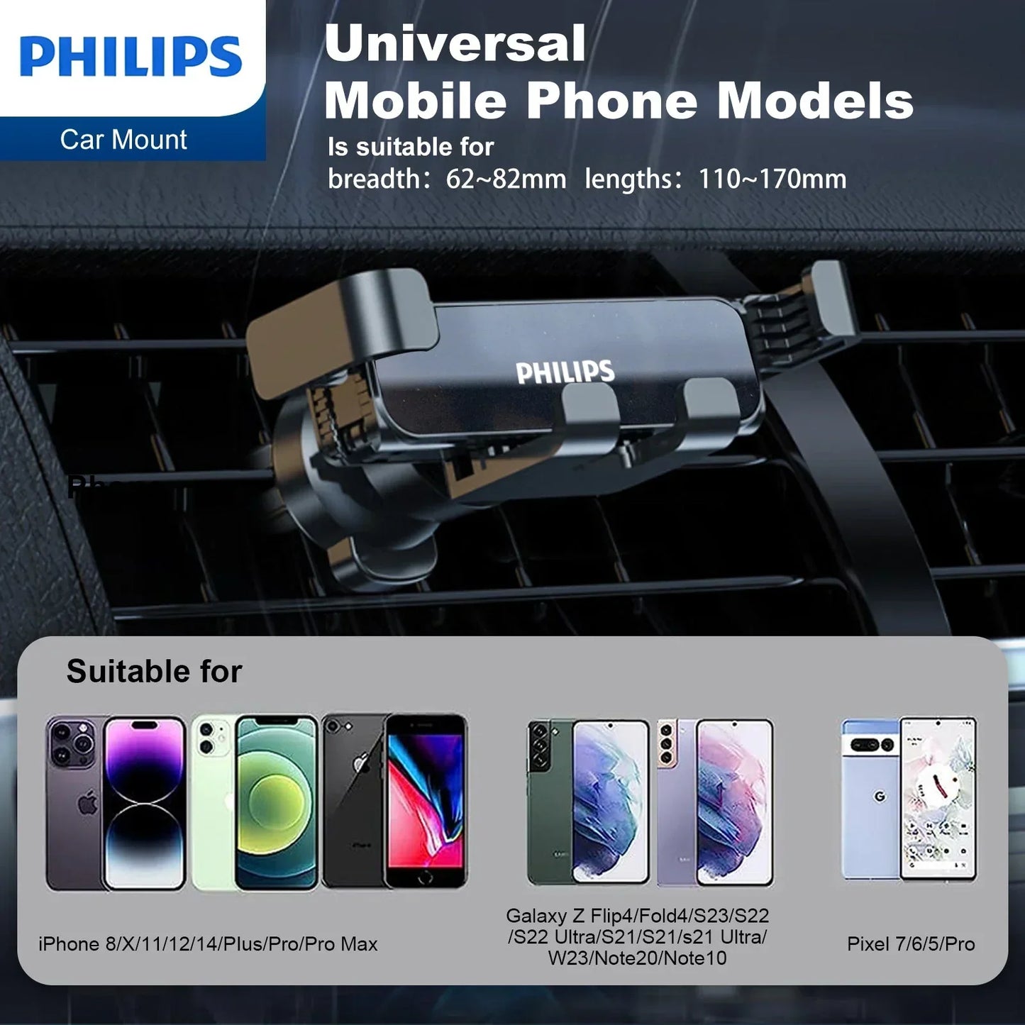 Philips Universal Car Phone Holder (DLK3601) RRP $39