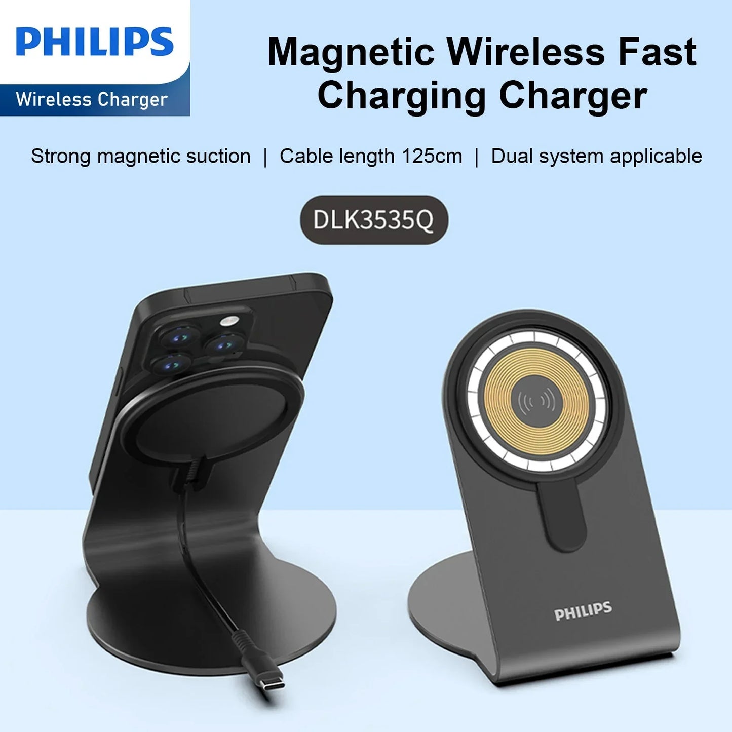Philips 15W Fast Wireless Charger DLK3535Q RRP $89