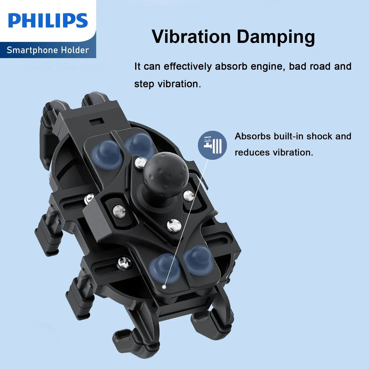 Philips Shockproof Phone Holder For Bike (DLK3536N) RRP $99