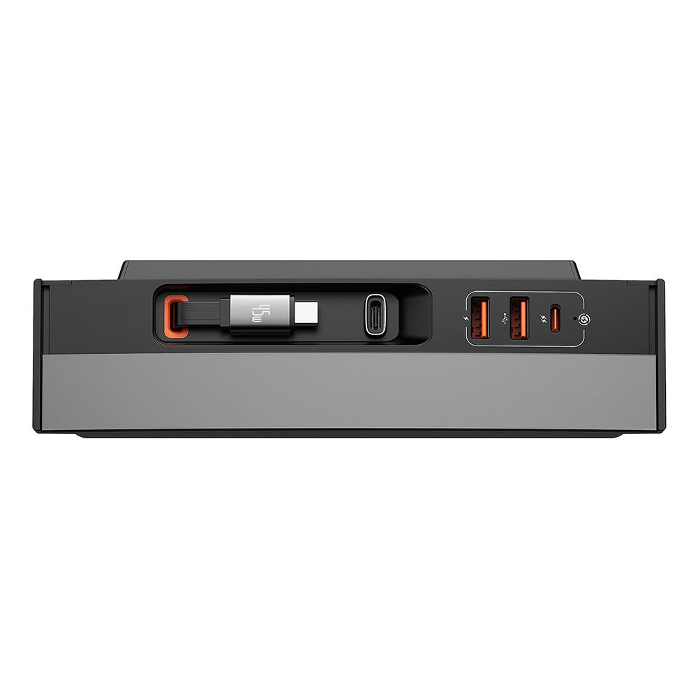 Baseus T-Space Series HUB for Tesla Cars (With a retractable 45W type-C cable)-Cluster Black RRP $179