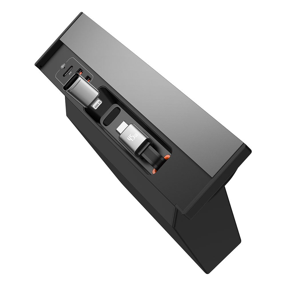 Baseus T-Space Series HUB for Tesla Cars (With a retractable 45W type-C cable)-Cluster Black RRP $179