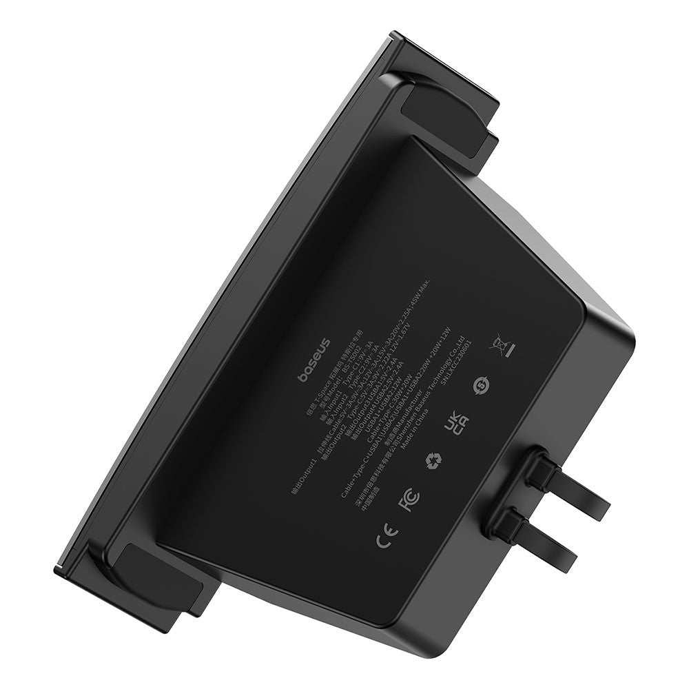 Baseus T-Space Series HUB for Tesla Cars (With a retractable 45W type-C cable)-Cluster Black RRP $179