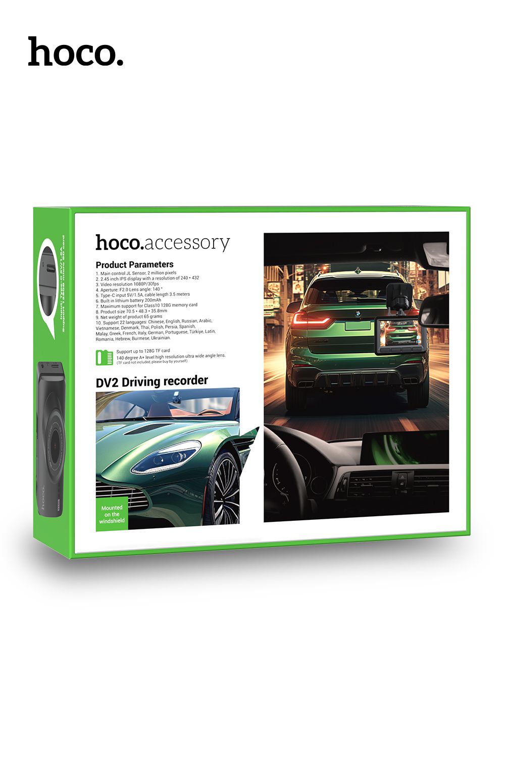 Hoco DV2 Driving Recorder With Display RRP $139