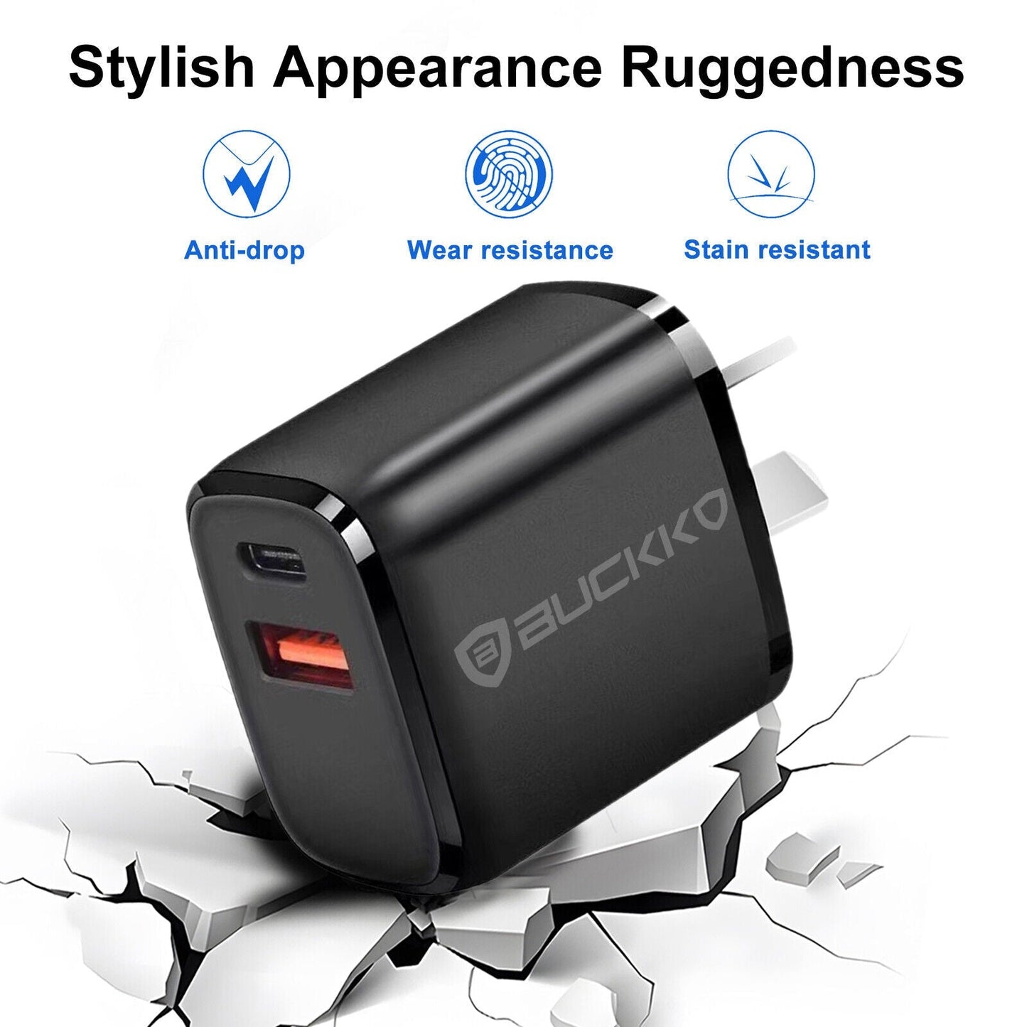 Buckko 30W Type C USB A Charging Fast Charging SAA Approval RRP $39