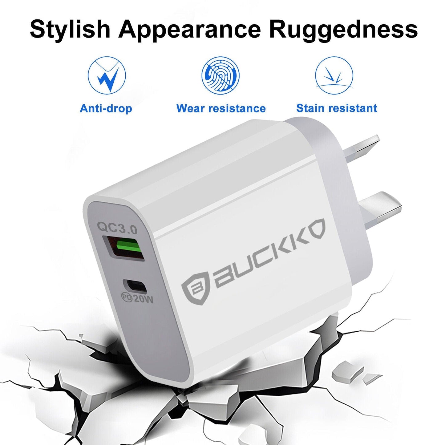 Buckko 20W Type C USB A Charging Fast Charging SAA Approval RRP $29