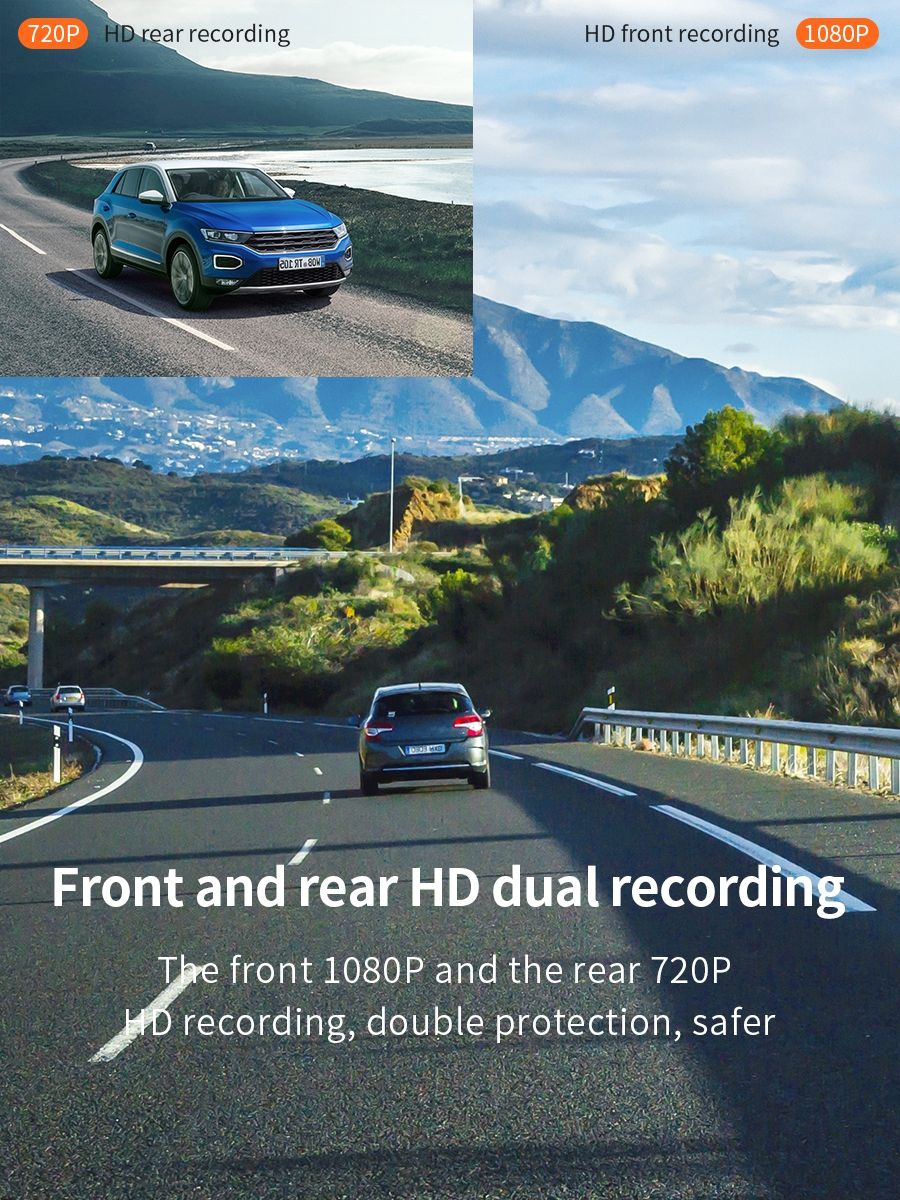 Hoco DI36 Driving Recorder Front and Rear Dual Recording