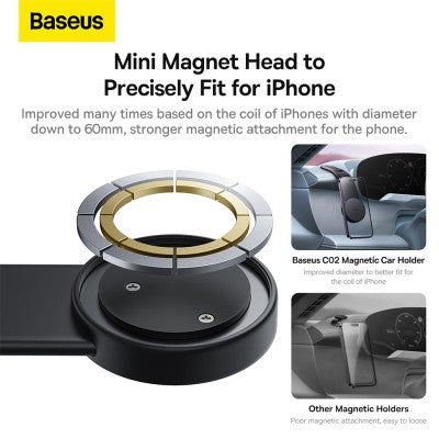 Baseus C02 Magnetic Phone Holder-Cluster Black