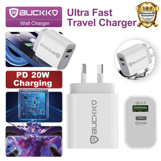 Buckko 20W Type C USB A Charging Fast Charging SAA Approval RRP $29