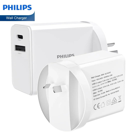 Philips 30W Power Adapter Wall Charger Plug DLP4343 RRP $49