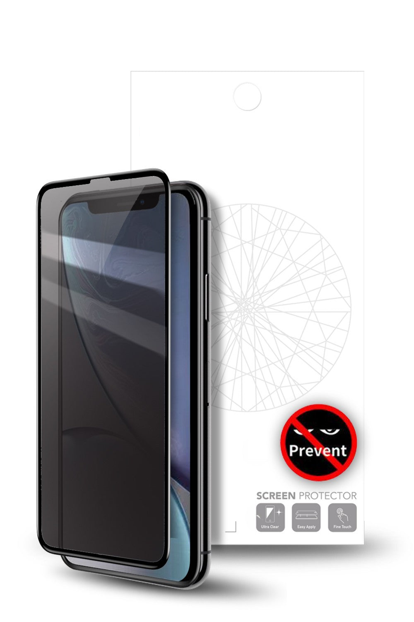 Individual Pack of 10 iPhone BLACKTECH Privacy 9D Full Cover Tempered Glass RRP $18 Each x 10