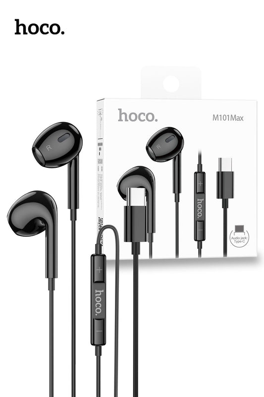 Hoco M101 Max Crystal USB-C Handsfree - Black RRP $20