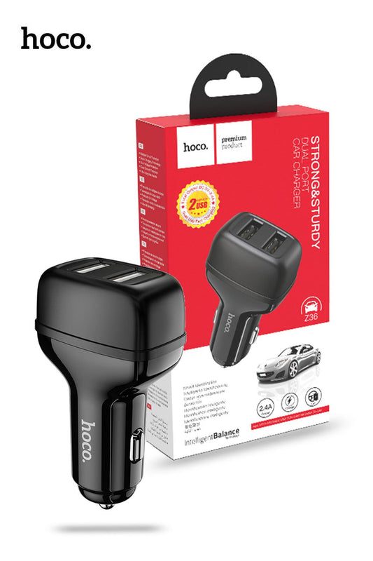 Hoco Z36 Dual USB-A Car Charger RRP $20