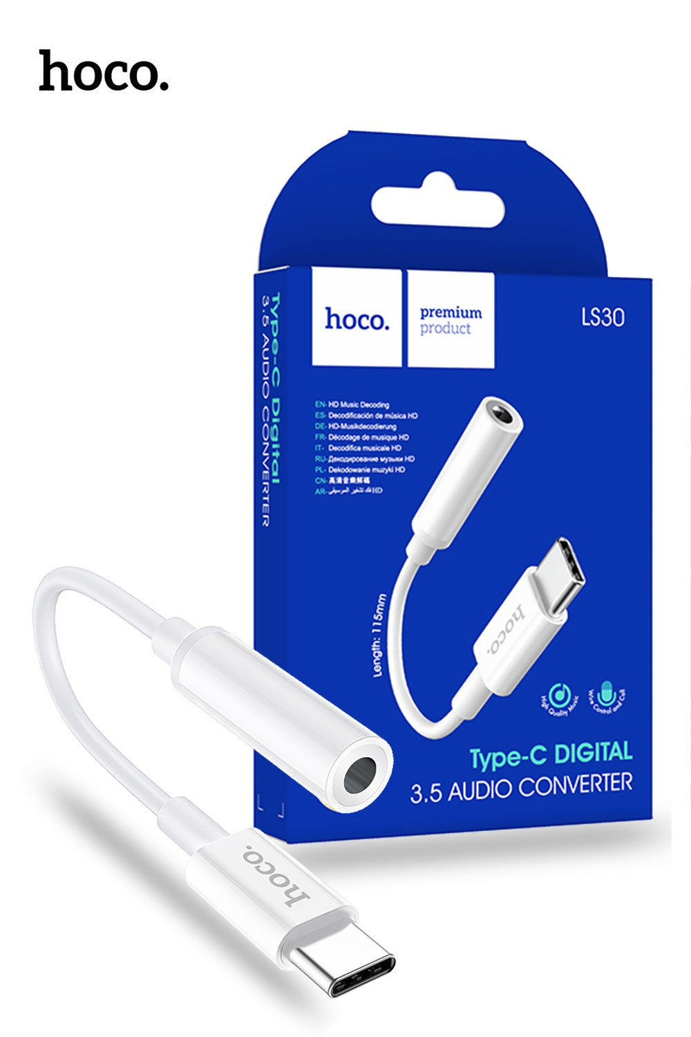 Hoco LS30 USB-C to 3.5mm Adapter RRP $20