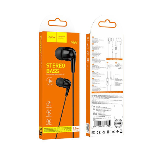 Hoco M97 Enjoy Universal 3.5mm Earphones With Mic RRP $15