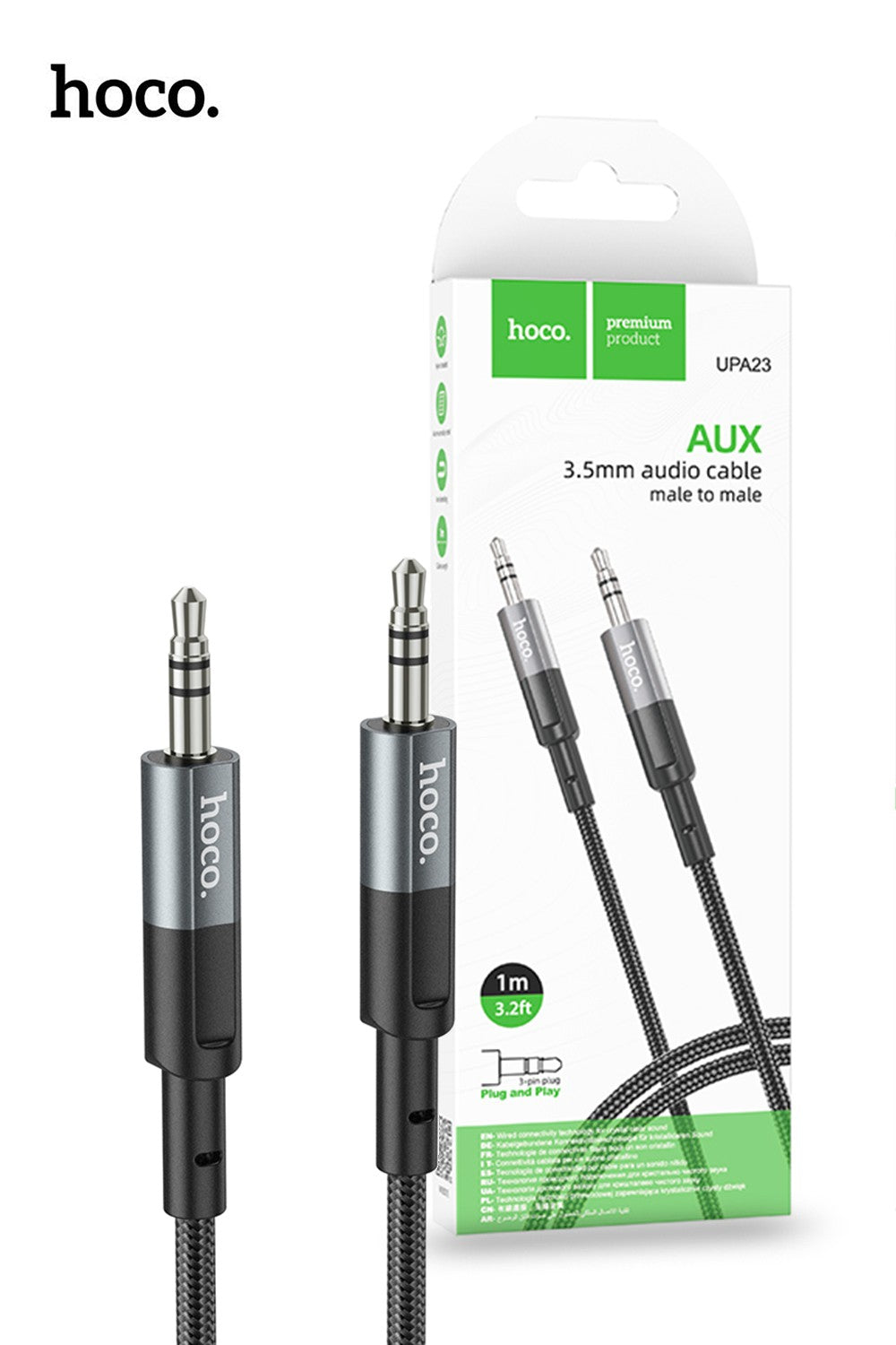 Hoco UPA23 Aluminum AUX Cable 1M RRP $20